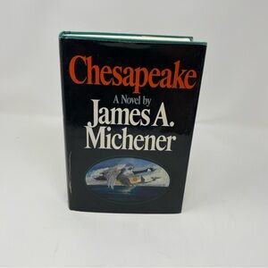 Chesapeake by James A. Michener — Hardcover with Black and Teal Cover